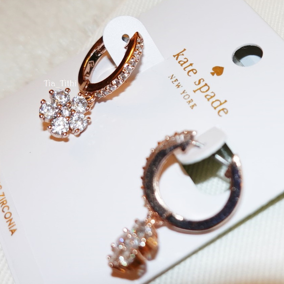 kate spade Jewelry - Kate Spade Flower Huggies